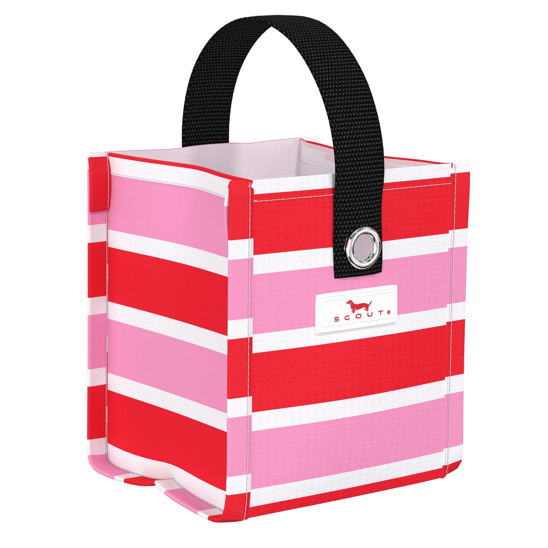 X-Small Square Gift Bag - Candy Striper