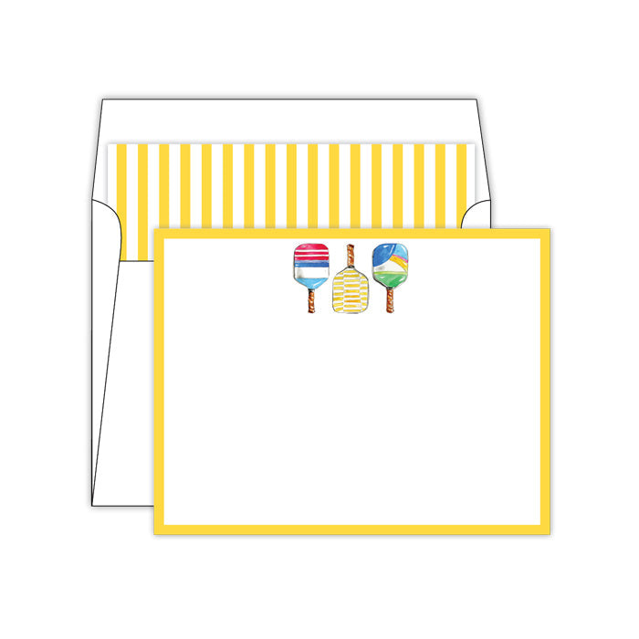 Social Set - Pickleball Yellow Paddles
