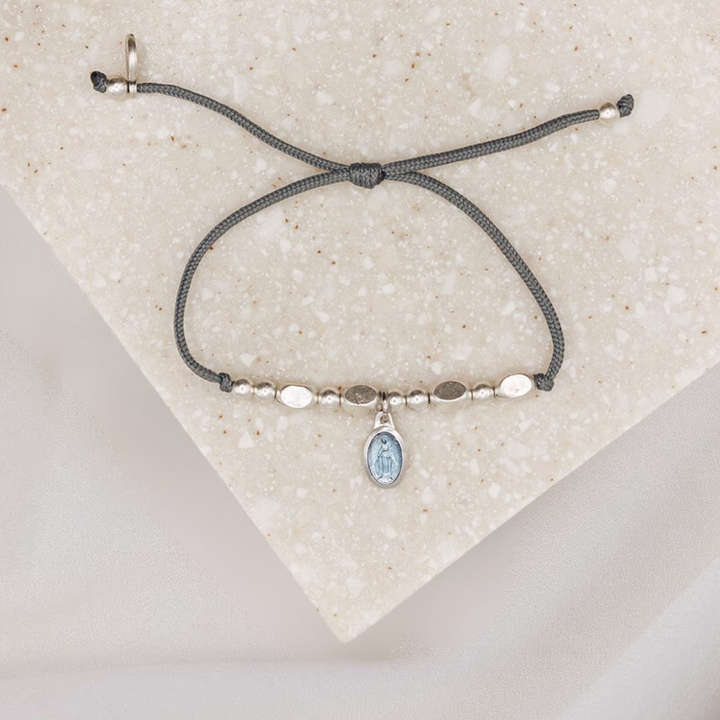 Miraculous Mary Petite Little Saints Bracelet - Silver