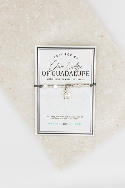 Our Lady of Guadalupe Little Saints Bracelet - Silver