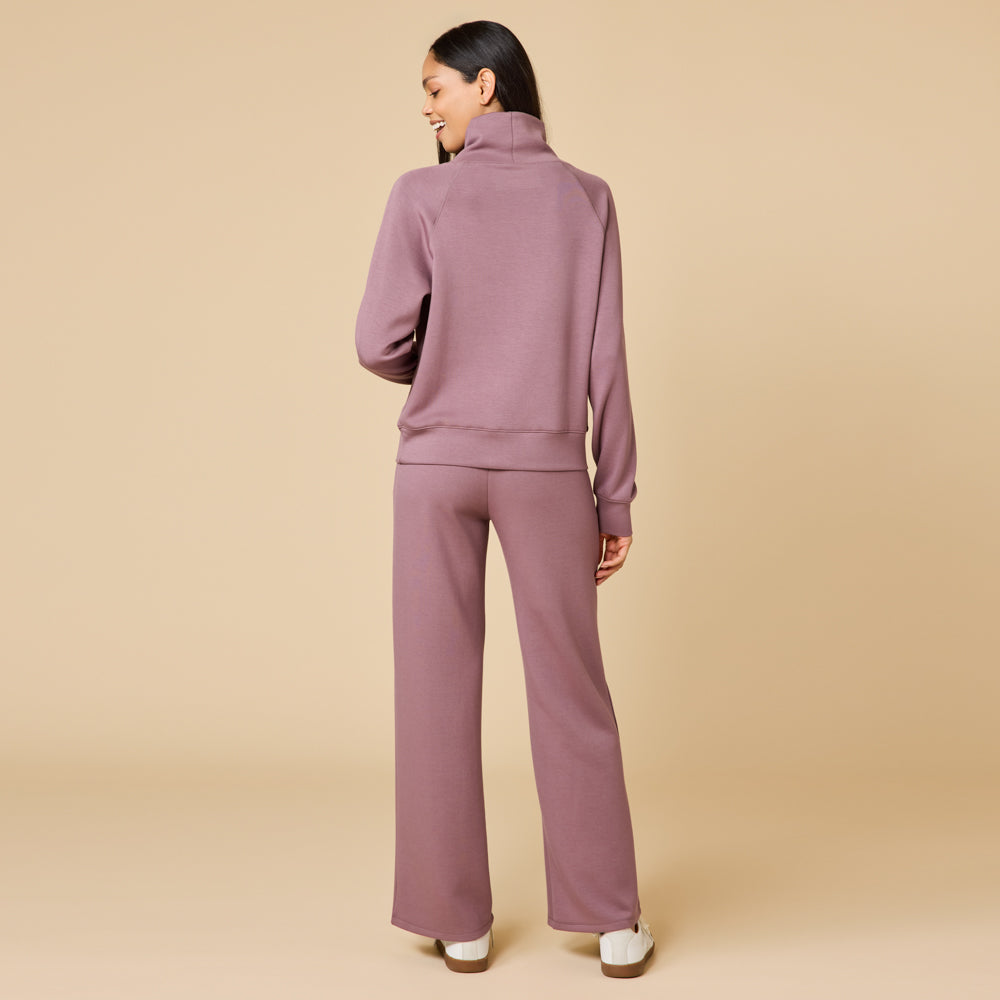DreamTech Cowl Neck with Pleat Pant - Driftwood (XL)