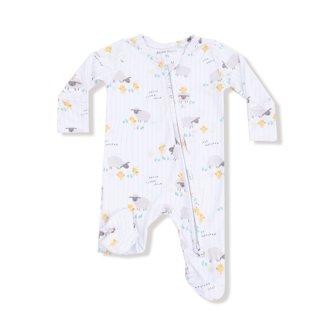 Just Hatched 2 Way Zipper Footie