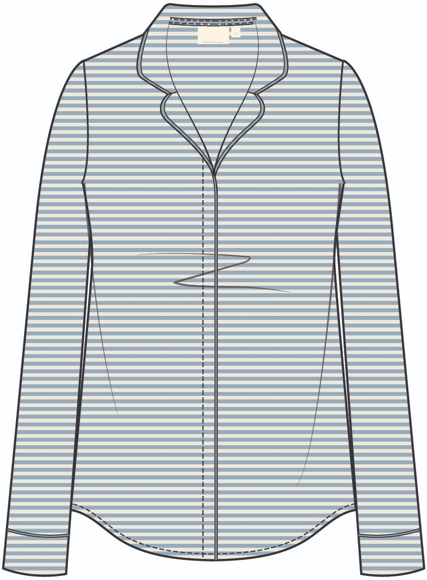 Shoreline Stripe Pajama Top