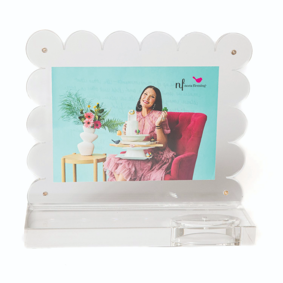 Clearly A-Nora-ble: Scalloped Acrylic Frame