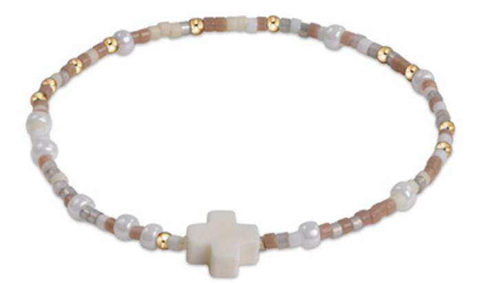 egirl Hope Unwritten Signature Cross Bracelet - Say It Ain't Snow