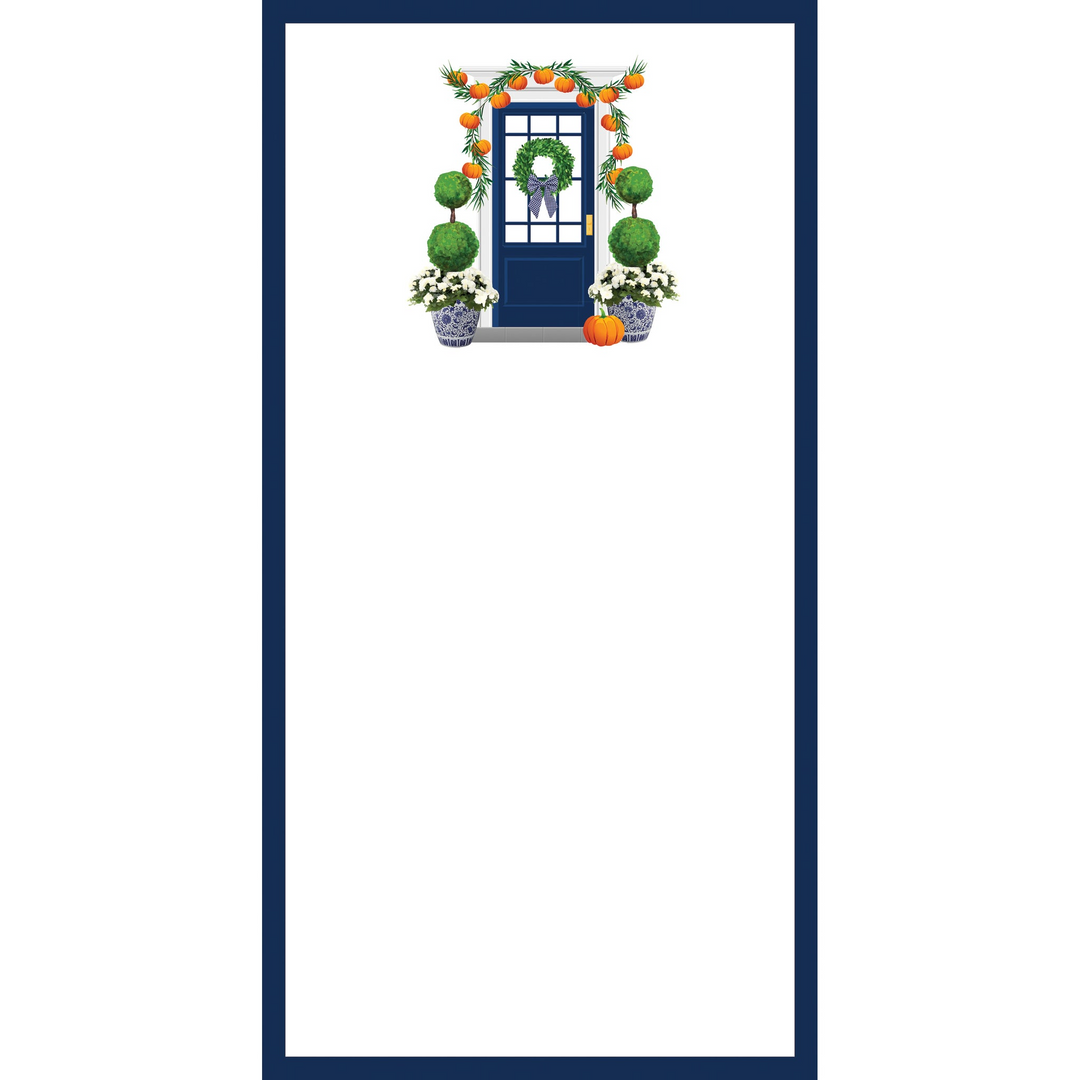 4.25 X 8.5 Notepad - Fall Front Door