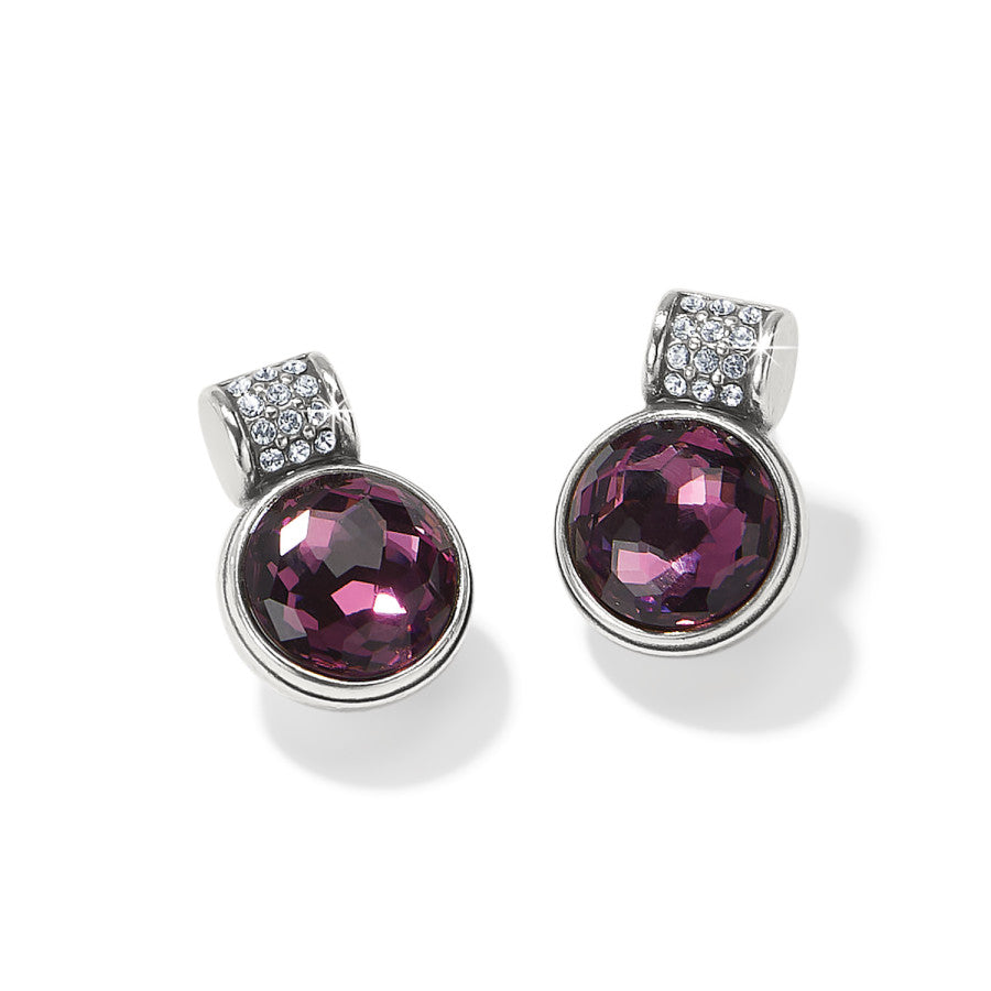 Meridian Aurora Petite Post Earrings - Amethyst