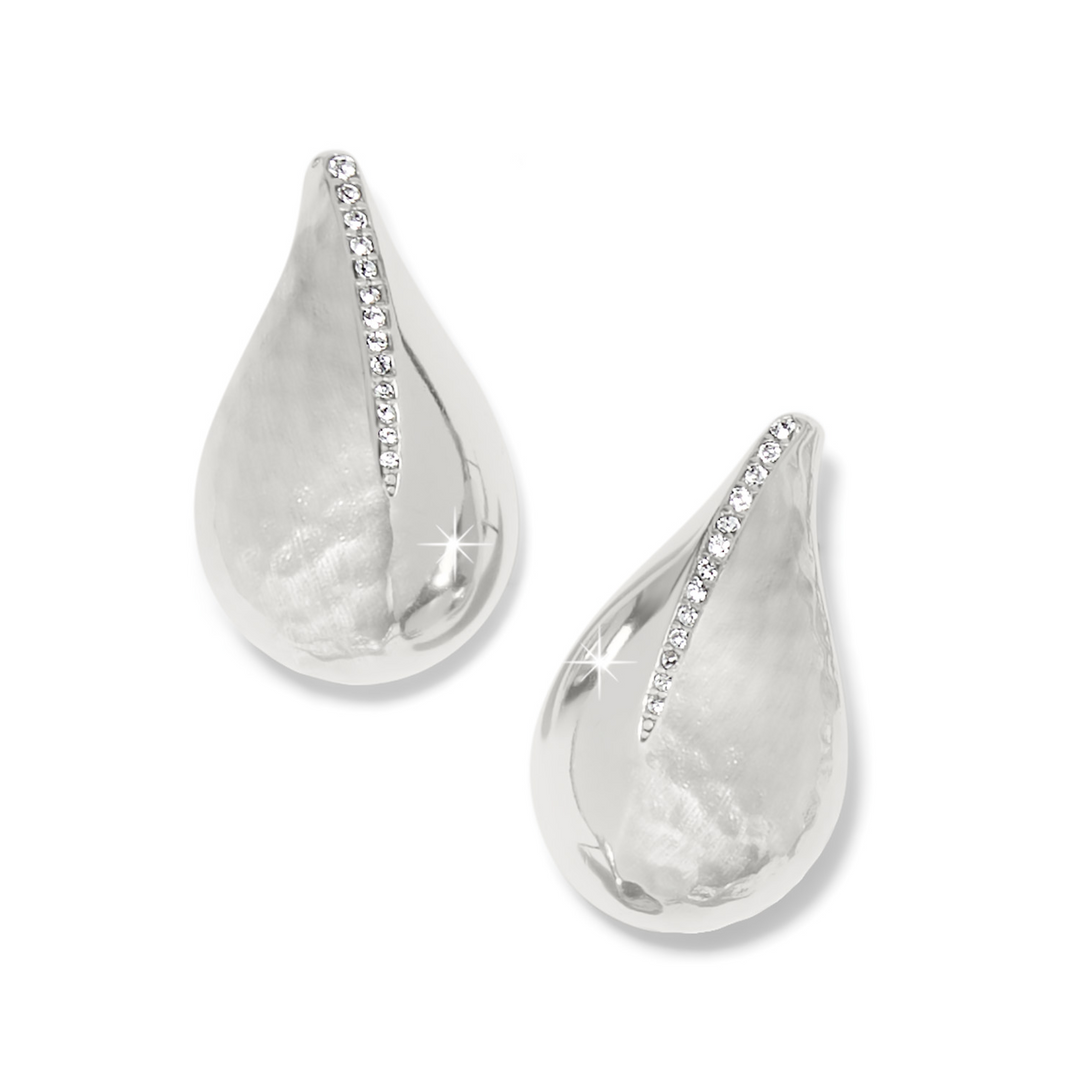 Nile Large Post Earrings - Silver