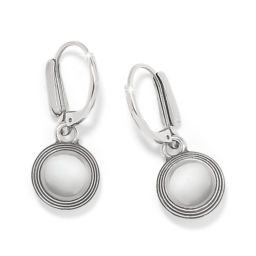 Meridian Aurora Leverback Earrings - Aqua