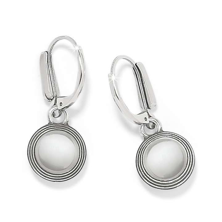 Meridian Aurora Leverback Earrings - Aqua