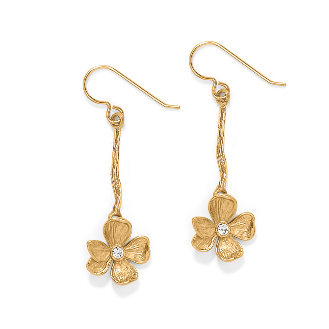 Everbloom Windflower French Wire Earrings - Gold
