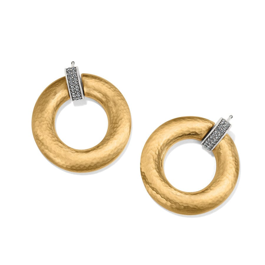 Meridian Geo Post Drop Earrings - Gold
