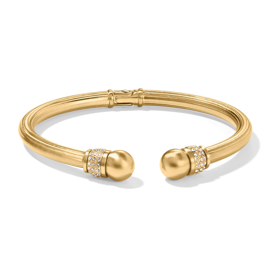 Meridian Open Hinged Bangle - Gold