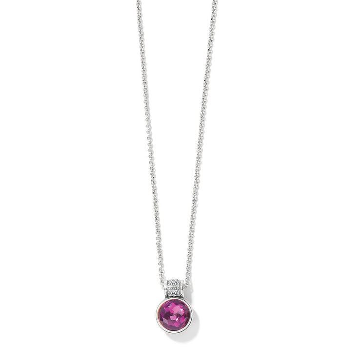 Meridian Aurora Crystal Petite Necklace - Amethyst