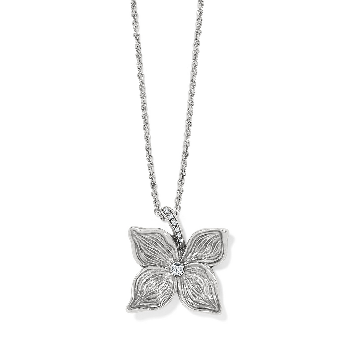 Everbloom Flower Necklace - Silver