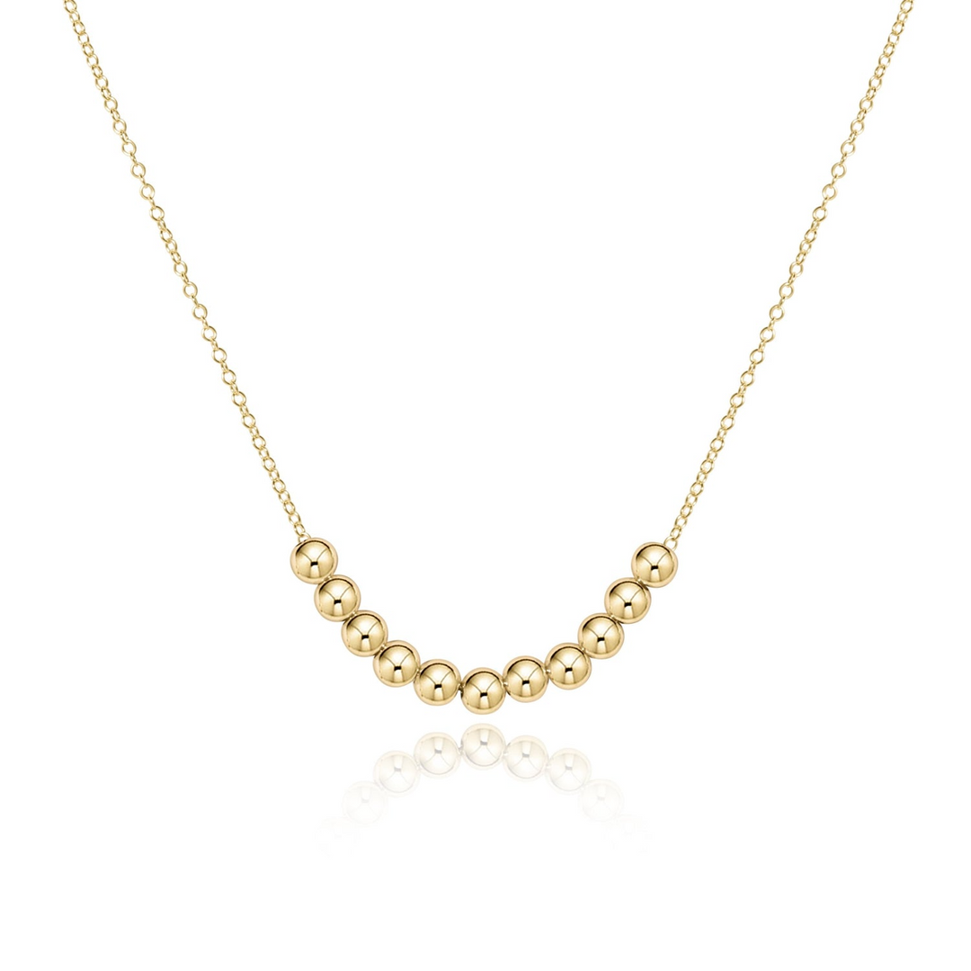 16" Necklace Gold - Classic Beaded Bliss