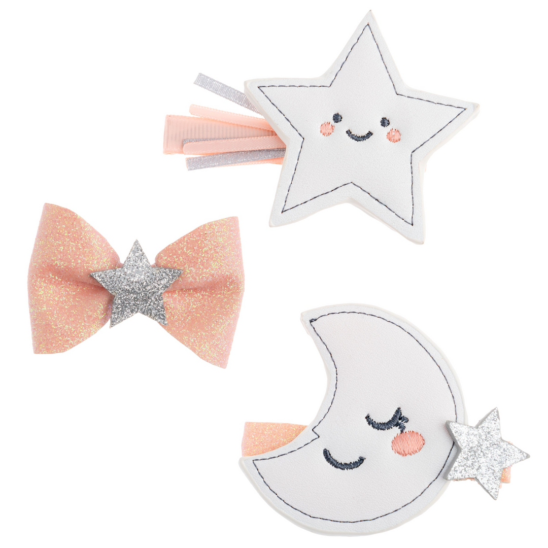 Hair Clips - Silver Star