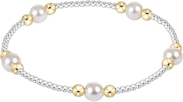 Purpose Pearl 6mm Bead Bracelet - Mixed Metal