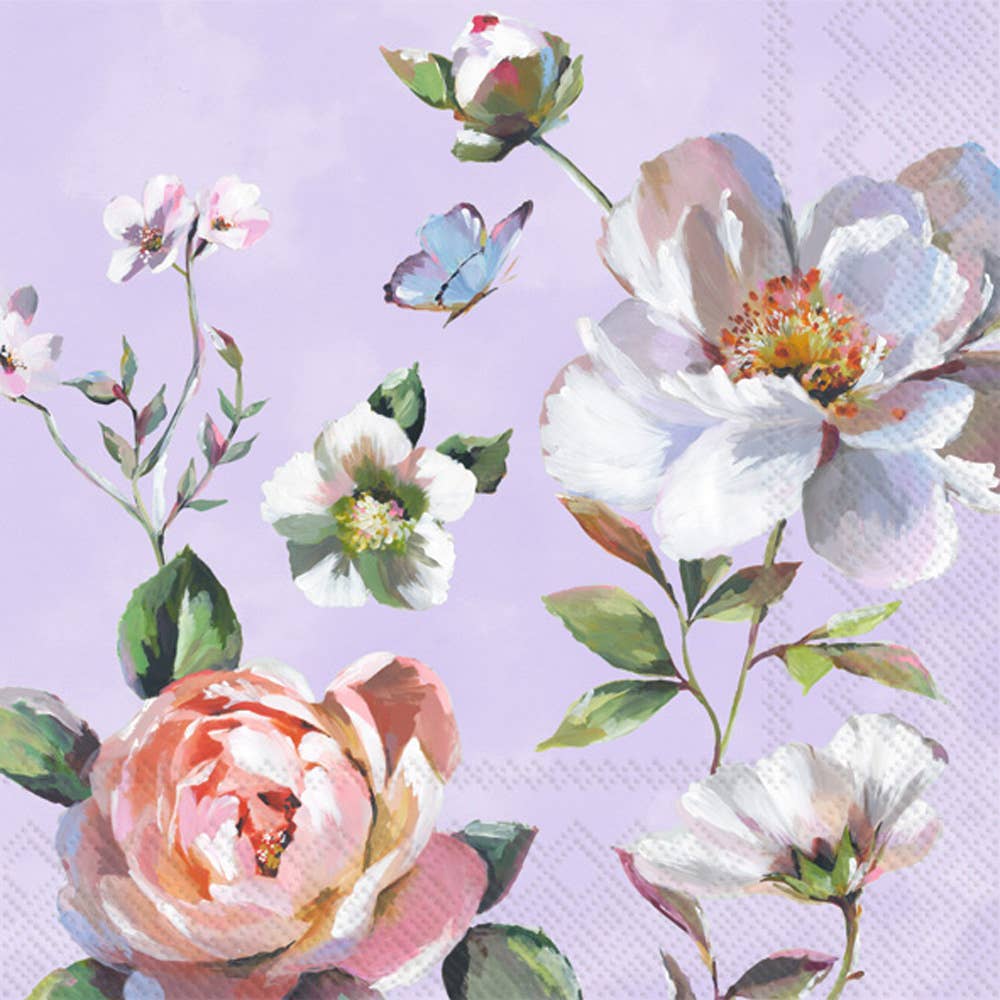 Paper Lunch Napkins Pack of 20 - Jonna Lilac