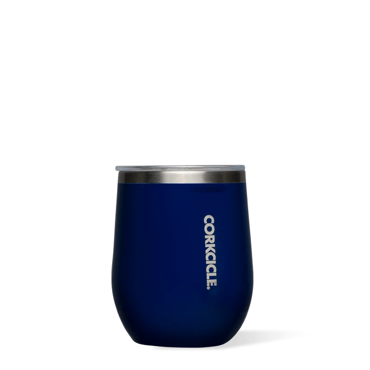 Gloss Midnight Navy 12 Oz Stemless