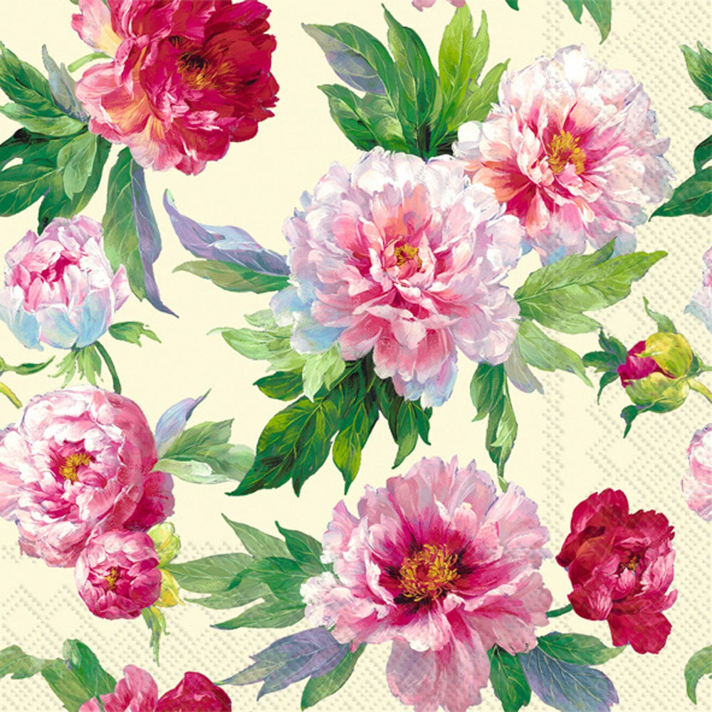 Paper Cocktail Napkins Pack of 20 - Olga Cream