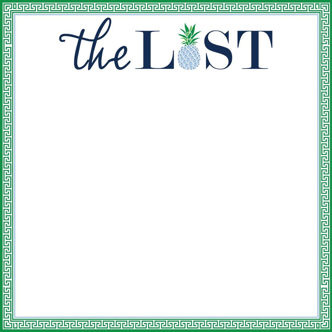 8.5 X 8.5 Slab Notepad - Pineapple List