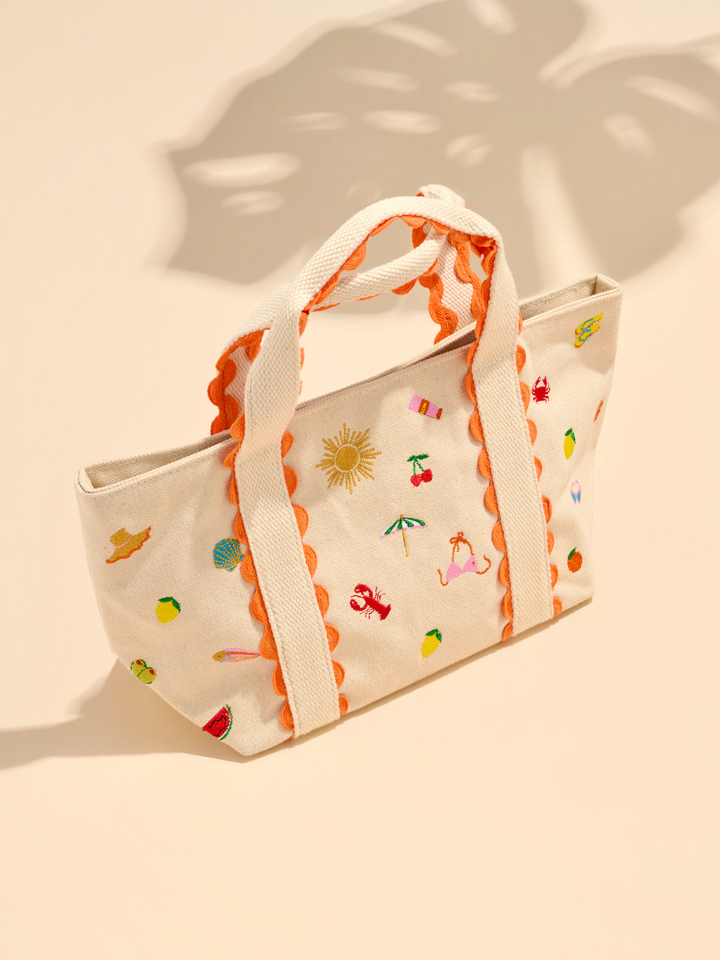 Summer Icons Mini Tote - Natural