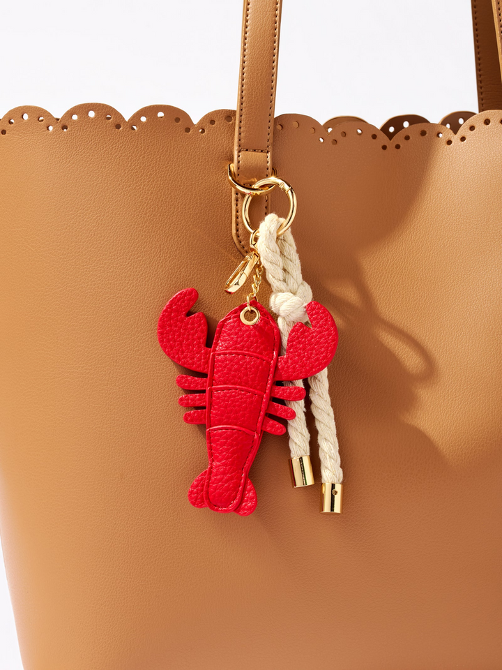 Lobster Bag Charm/Key Ring - Red