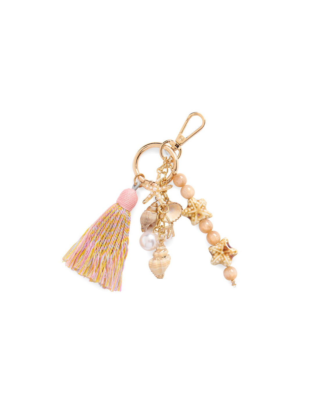 Ocean Bag Charm/Key Ring - Tan