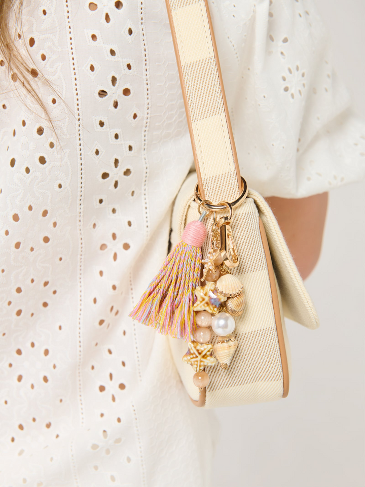 Ocean Bag Charm/Key Ring - Tan