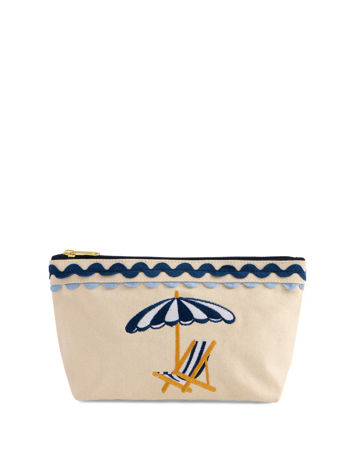 Poppy Zip Pouch - Blue