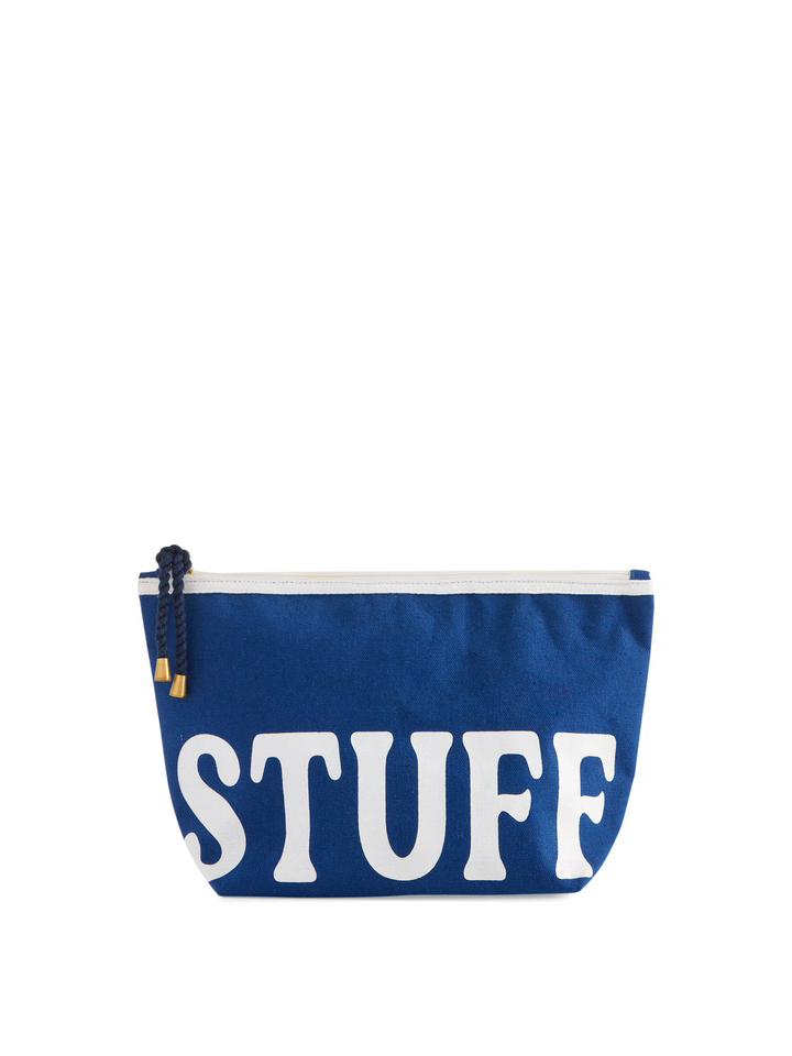 "Stuff" Zip Pouch - Navy