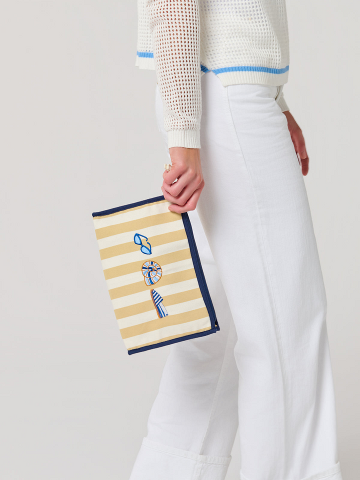 Shelly Zip Pouch - Natural