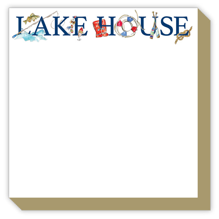 Luxe Notepad - Lake House with Fishing Gear