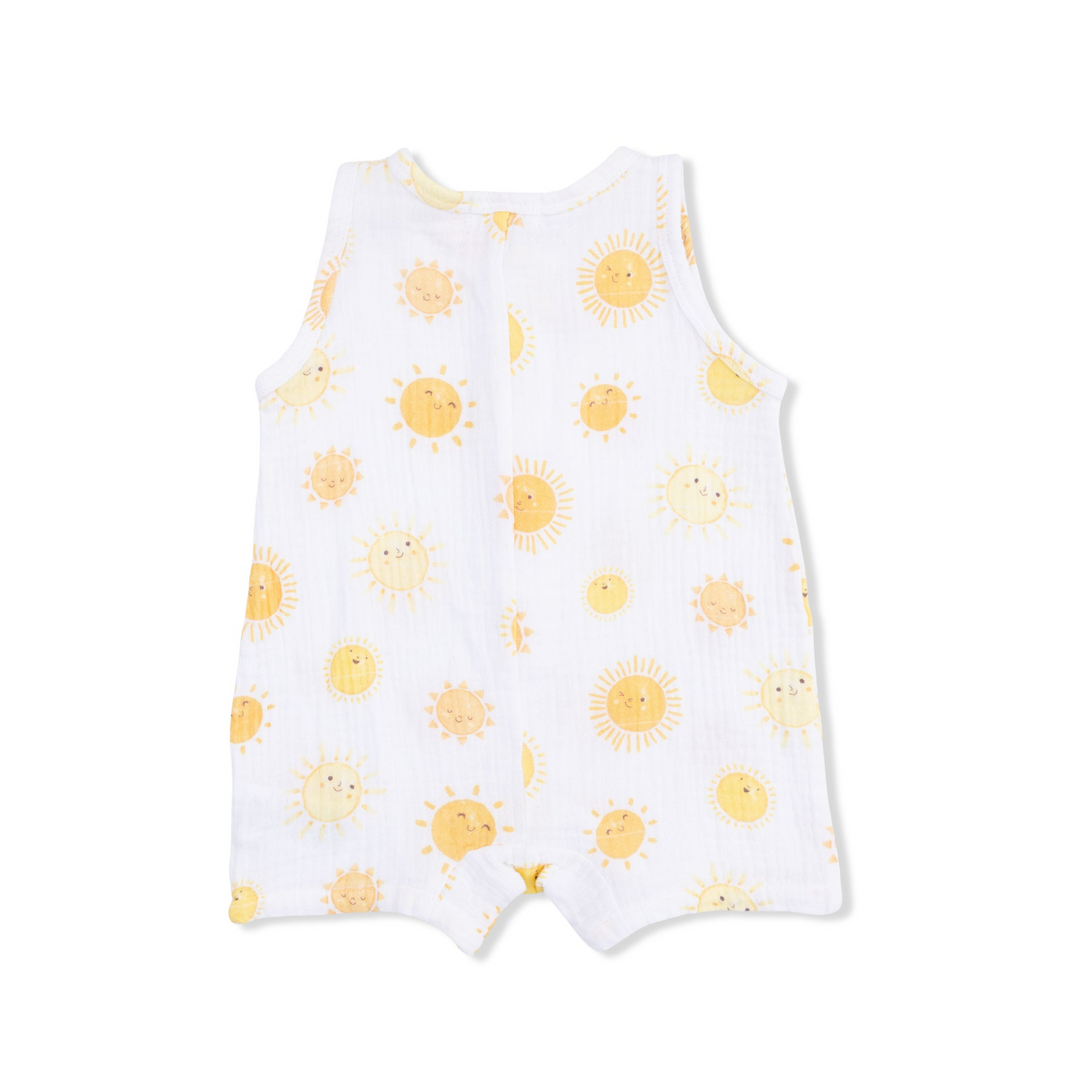 Happy Suns Sleeveless Shortie Romper