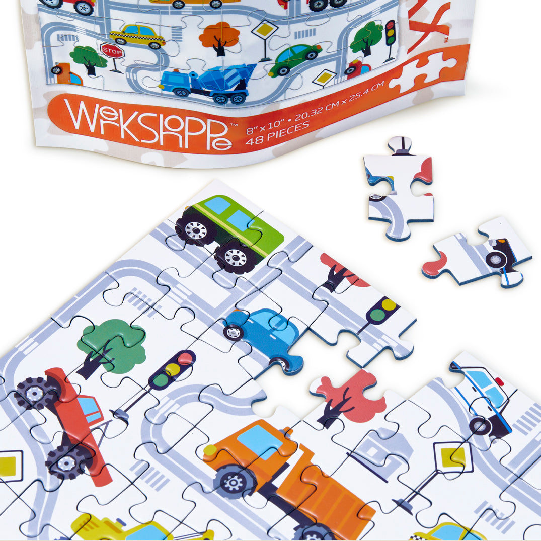 Trucks And Transportation 48 Piece Puzzle Snax