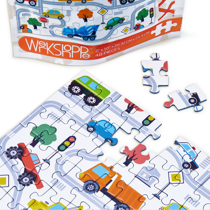 Trucks And Transportation 48 Piece Puzzle Snax