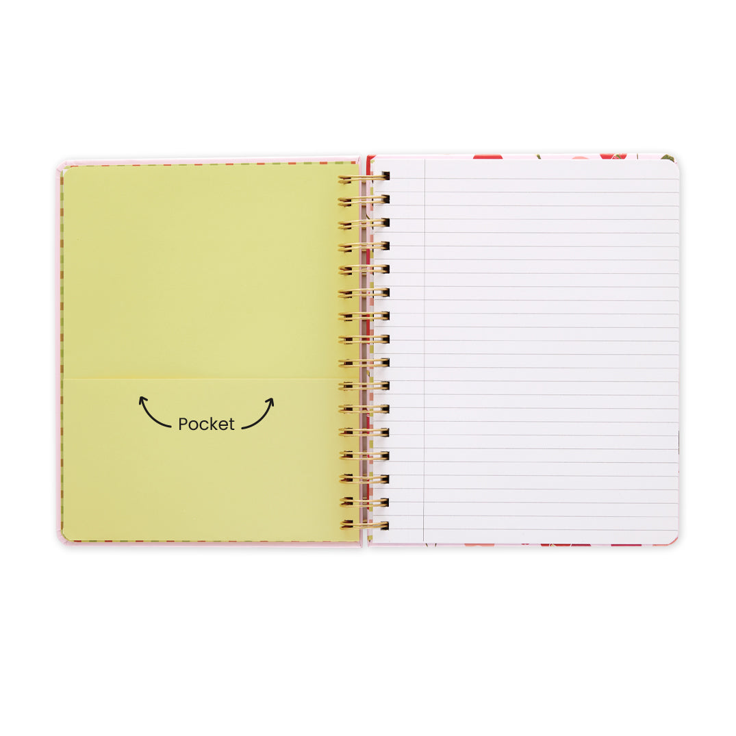 Cherry Hearts Spiral Notebook