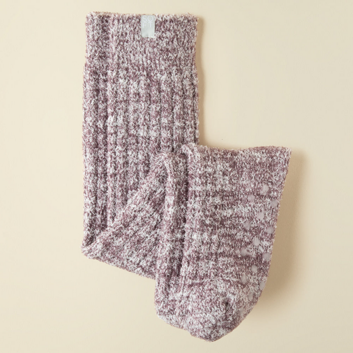 Slouchy Marshmallow Socks - Heather Driftwood