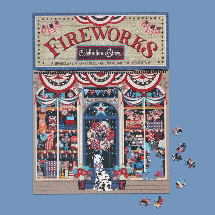 Flags & Fireworks 500 Piece Puzzle