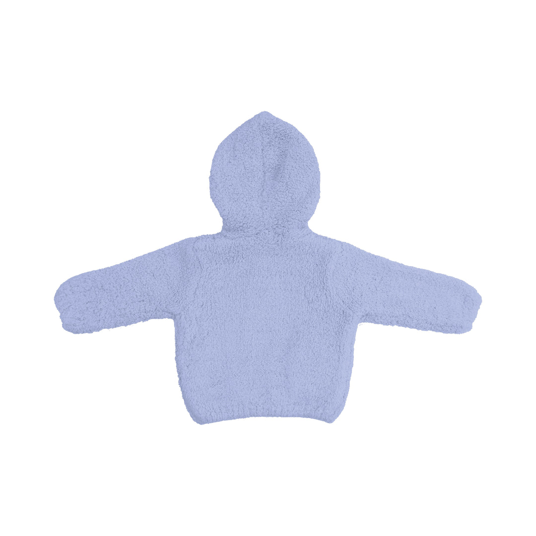 Chenille Hooded Jacket - Dusty Blue