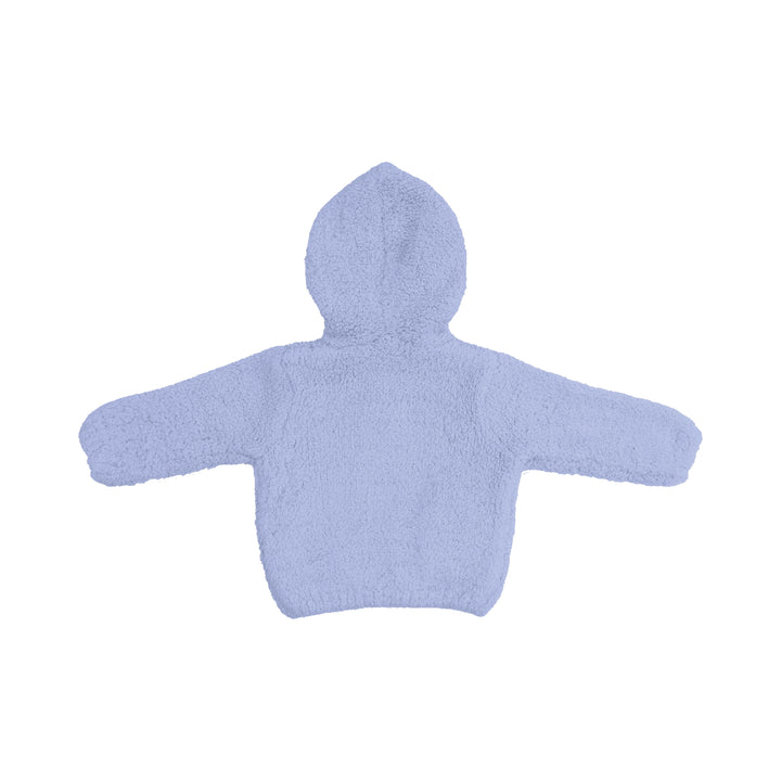 Chenille Hooded Jacket - Dusty Blue