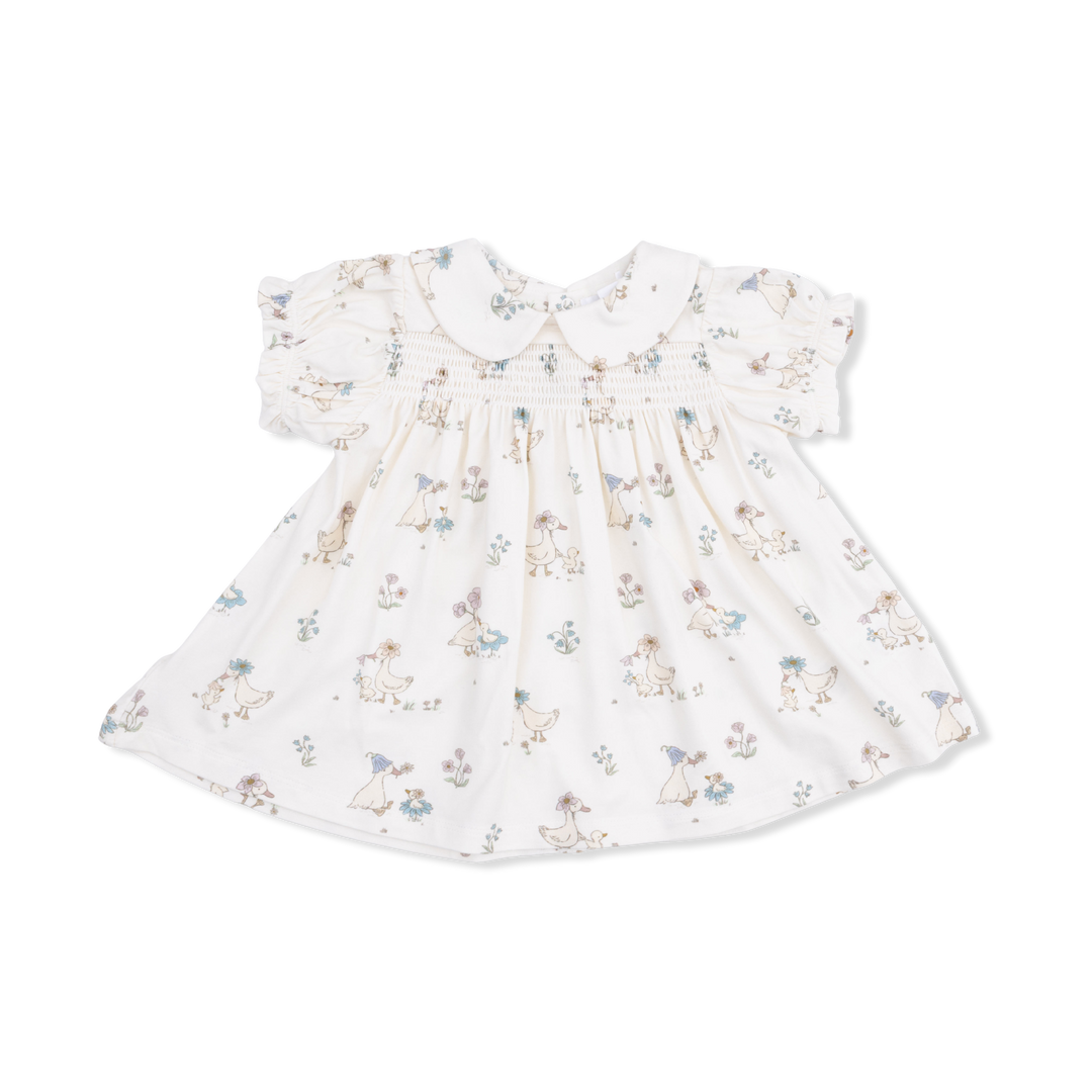 Flower Ducklings Smocked Dress Set