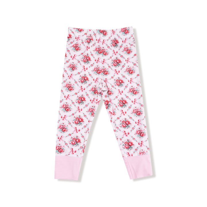 Rose Bow Lattice Loungewear Set