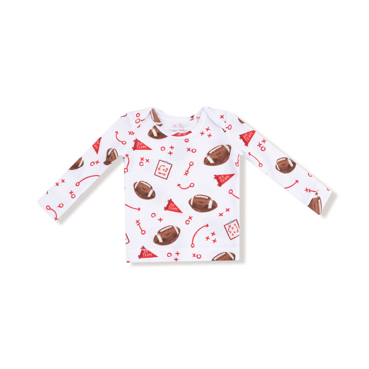 Touchdown Time Red Loungewear Set