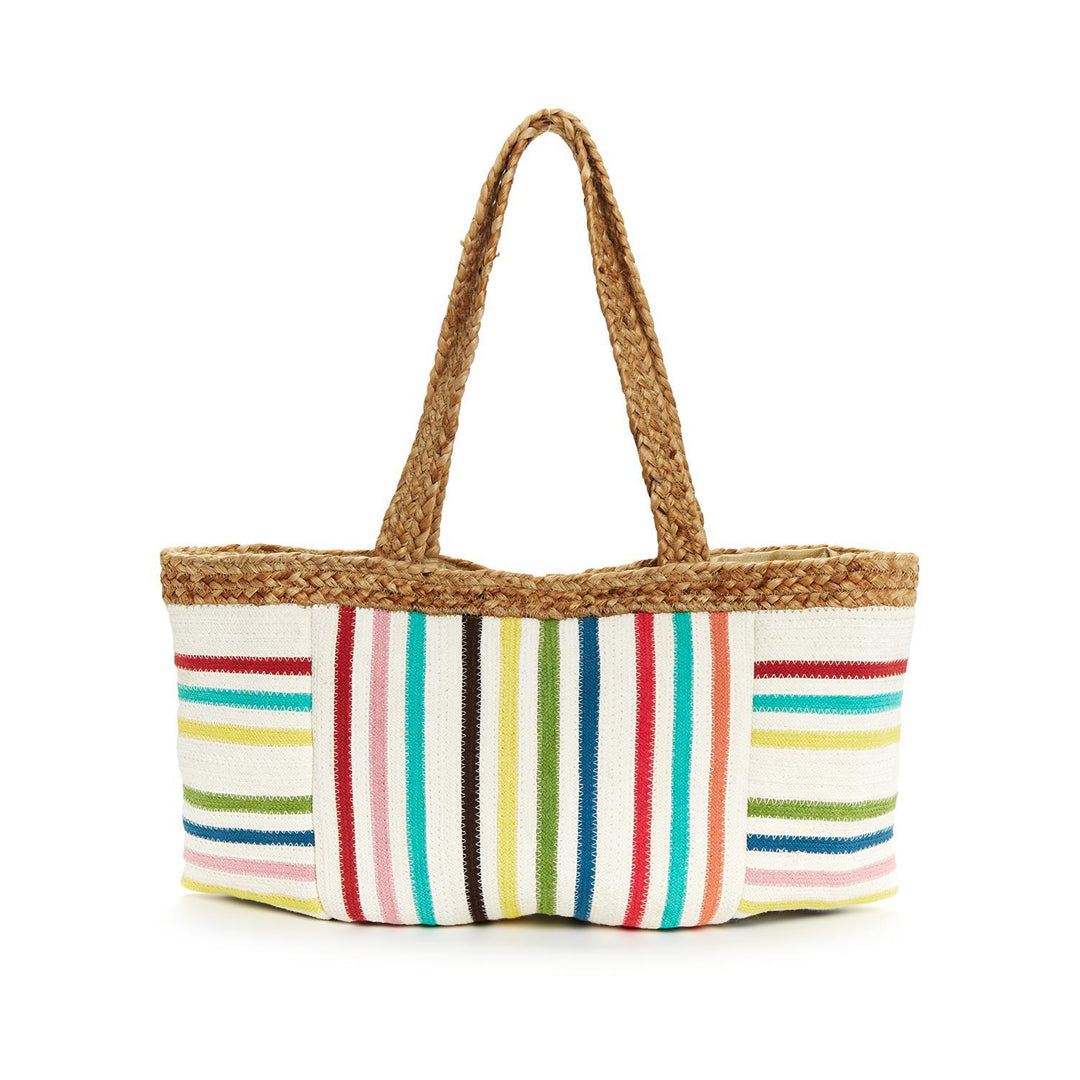 Multi Colored Stripe Tote