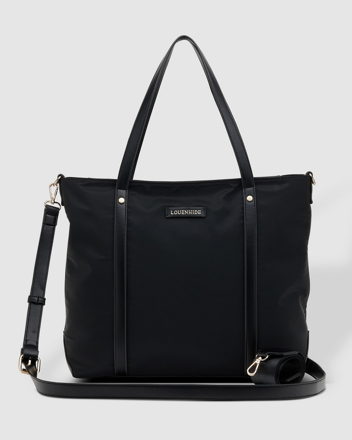 Nora Nylon Travel Tote - Black
