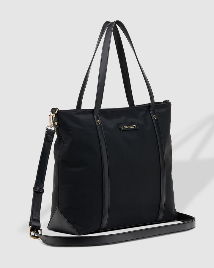 Nora Nylon Travel Tote - Black