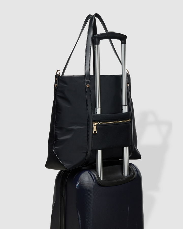 Nora Nylon Travel Tote - Black