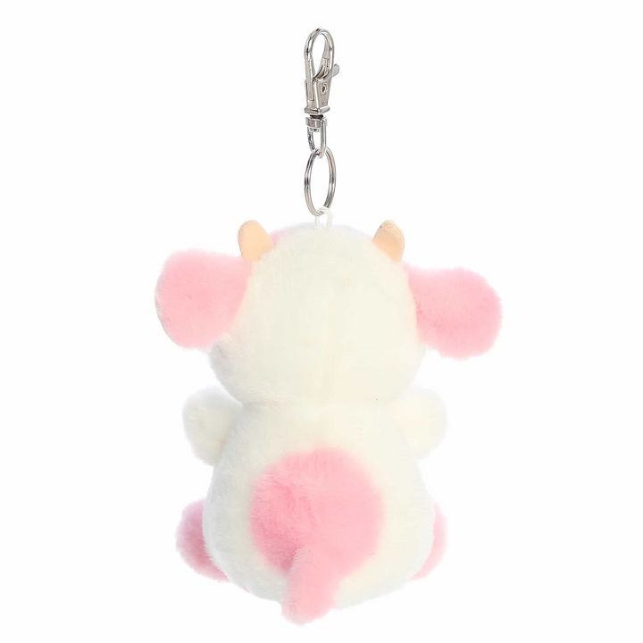 Belle Strawberry Cow Palm Pals Clip-On Plush